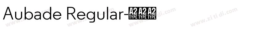 Aubade Regular字体转换